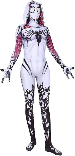 Vista 3 de Disfraz de Gwen Stacy para mujer disfraz de cosplay para adultos disfraz de Gwen