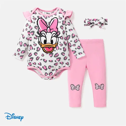 Vista 6 de Disney Baby Girl & Boy Long-sleeve Onesies and Pants Set 0-18 Months