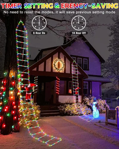 Vista 6 de 338 luces LED multicolor de Navidad para decoración interior y exterior Varios