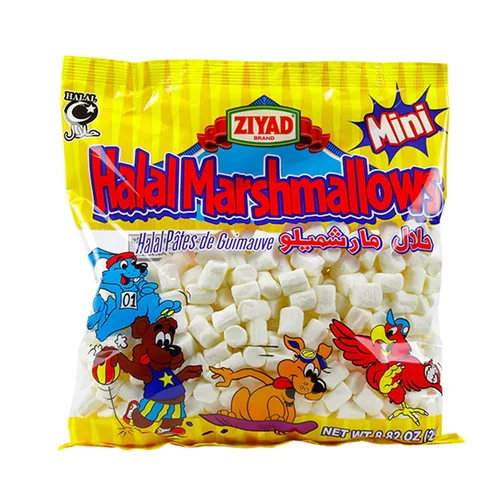 Vista 18 de Ziyad Malvaviscos grandes gourmet Halal, sin cerdo, sin huevos, sin lácteos, sin gluten, ¡perfectos para vacaciones y S'mores! 8.8 onzas