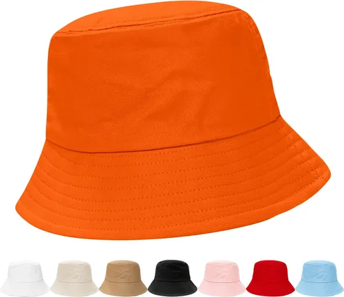 Vista 19 de NPQQUAN Bucket Hats for Men Woman Packable Foldable Sun Hats for Women Beige