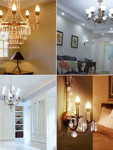 Vista 2 de E14 Homekit y Buletooth RGBCW Smart Bulb funciona con Apple Homekit y Cozylife Siri Voice Control