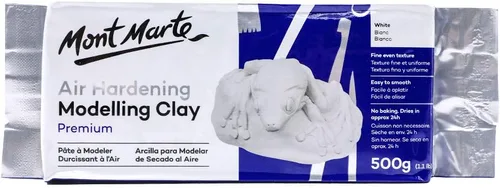 Vista 10 de Mont Marte Arcilla de modelado endurecedor por aire, 1.1 libras (17.64 oz) en granito, arcilla de color piedra para esculpir, efecto de brillo