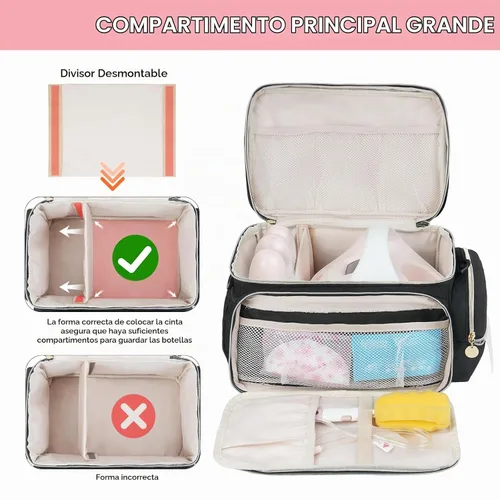 Vista 3 de Bolsa de extractor de leche apta para Spectra S1 y S2, bolsa de bombeo Negro