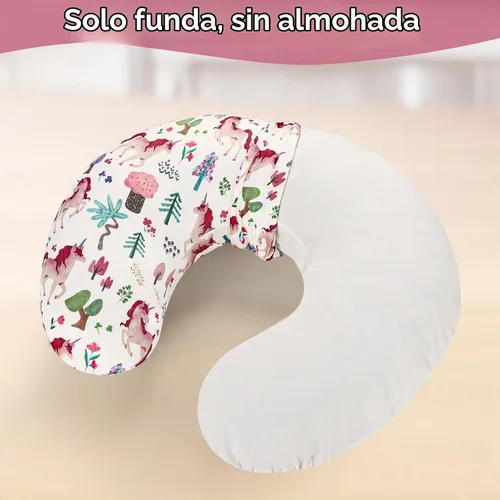 Vista 3 de Funda de almohada de lactancia, funda de almohada elástica y suave para bebés niños y niñas, fundas de almohada de lactancia materna para bebés