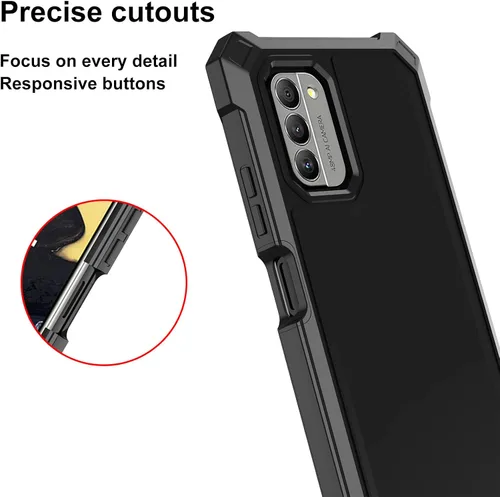 Vista 5 de Ailiber Funda para Nokia G310, Nokia G310 con protector de pantalla de vidrio templado, protección de estructura de 2 capas, esquinas a prueba