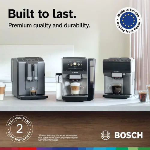 Vista 13 de Bosch 500 Series Máquina espresso y de café completamente automática – Panel de control táctil, manguera de leche, molinillo de cerámica, utiliza