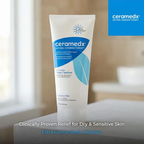 Vista 2 de Ceramedx - Limpiador corporal extra suave Limpiador de ceramida natural para pieles secas y sensibles Sin crueldad, vegano y sin fragancia 6
