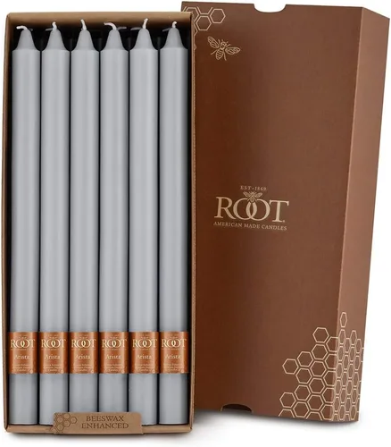 Vista 18 de Root Candles Arista Timberline - Velas para cena de 12 pulgadas, sin aroma, 12 unidades, color negro
