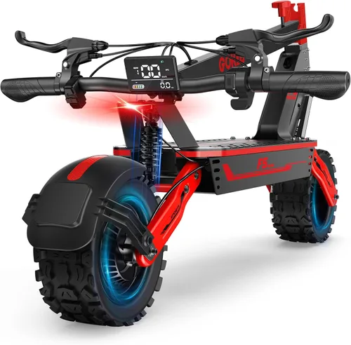 Vista 10 de Scooter eléctrico de 1500 W para adultos con 43 millas y 34 mph 2-Verde