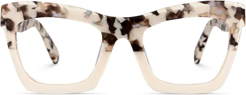 Vista 4 de VOOGLAM Elegantes gafas rectangulares con bloqueo de luz azul para mujer, antifatiga ocular, ojos secos, gafas Sienna