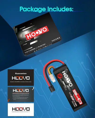 Vista 8 de HOOVO 3S LiPo Batería 11.1V 5200mAh 60C TR Plug Softcase RC Batería para RC Car RC Truck Avión Helicóptero Barco Carreras RC Hobby