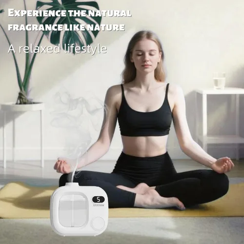 Vista 7 de Difusor de Aceite Esencial Sin Agua Portátil, Máquina de Aromaterapia Inalámbrica para Hogar, Oficina, Auto, Habitación Grande. Difusor Ultrasónico