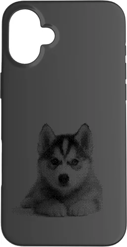 Vista 22 de Chic Husky Puppy for Dog Mom and Paw Parents Case for iPhone 16