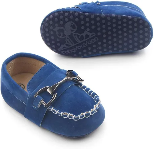 Vista 3 de Greceen Zapatos Oxford de piel sintética para niños y niñas, adecuados para gatear, vestido de boda, fiestas de cumpleaños y cualquier ocasión