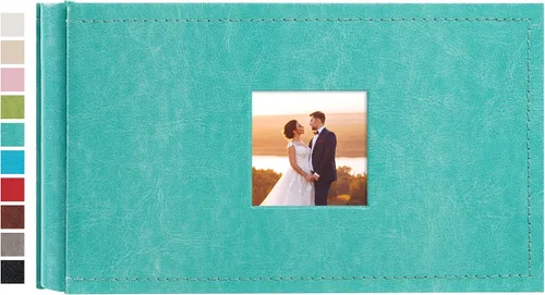 Vista 36 de potricher Álbum de fotos pequeño de 4 x 6 pulgadas, 100 fotos, cubierta de cuero, libro de fotos con 100 bolsillos horizontales para familia, boda