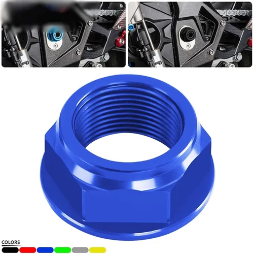 Vista 2 de TCHAU Kits de carrocería para motocicleta eje trasero tuerca tornillo para Yamaha R1 2004-2018 2017 2016 2015 2014 2013 2012 2011 R6 2006-2017 2016