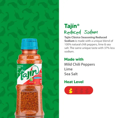 Vista 4 de Condimento Tajín Clásico de Sodio Reducido 5 oz (Paquete de 1)