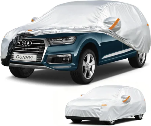Vista 14 de GUNHYI Funda para coche SUV de ajuste personalizado para BMW X5/X6 de 2007 a 2022, 6 capas de alta resistencia, cubierta exterior completa