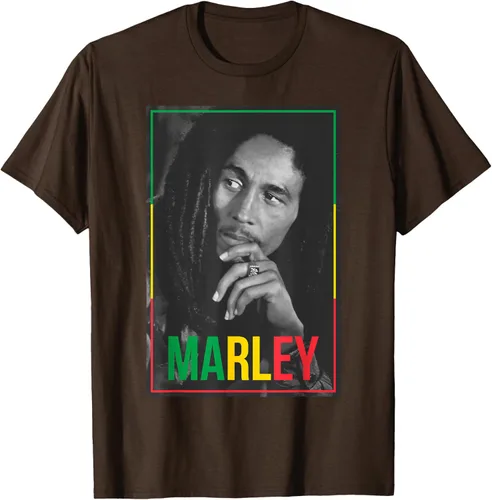 Vista 9 de Camiseta blanca oficial de Bob Marley Photo S Negro
