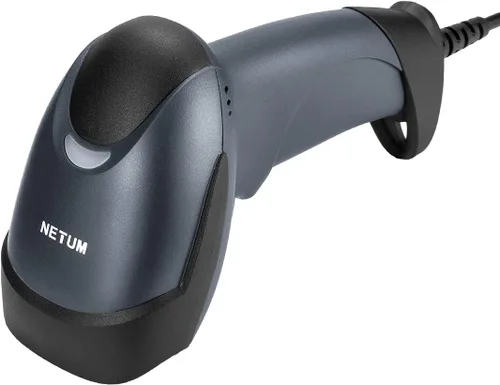 Vista 6 de NETUM Escáner de código de barras USB láser, escáner de código de barras 1D manual con cable para lectura de UPC EAN, pistola para venta al por