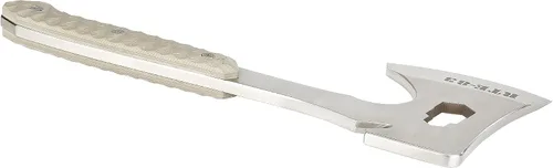 Vista 5 de ROUTE83 - Cuchillos tácticos martillados a mano con hacha de hacha Tomahawk con funda Kydex