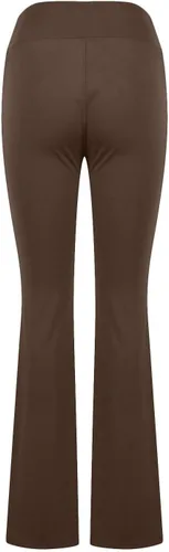 Vista 2 de XUNRYAN Leggings para mujer con corte de bota, pantalones de yoga de cintura alta, acampanados, para trabajo, atletismo, entrenamiento, pantalones
