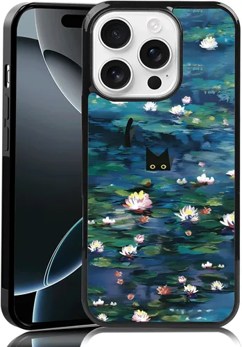 Vista 29 de Elegante funda de teléfono con diseño de gato Marie compatible con iPhone 11, funda de encaje dorado para iPhone, a prueba de golpes, rosa fucsia