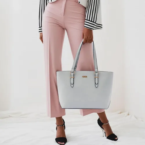 Vista 2 de Qiyuer - Juego de carteras y bolsos para mujer, bolso de trabajo, bolso de mano, bolso de hombro con asa superior, bolso con cartera a juego