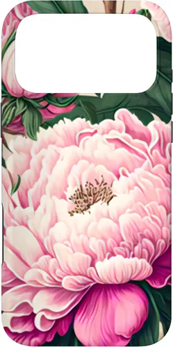 Vista 22 de Funda con diseño artístico de peonía rosa para iPhone 16
