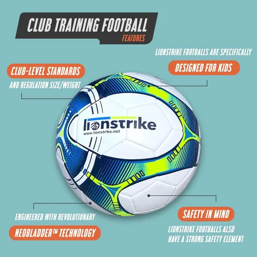 Vista 2 de Lionstrike Balón de entrenamiento de fútbol estándar con tecnología NeoBladder Pelota de entrenamiento a nivel de club y liga
