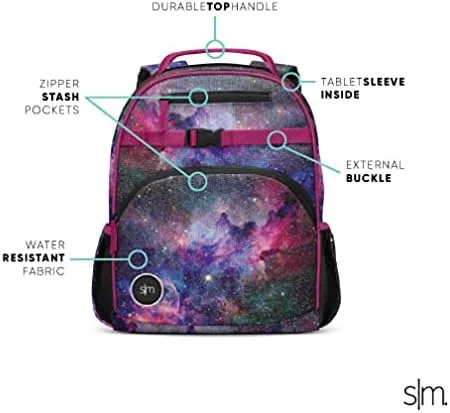 Vista 7 de Simple Modern Mochila para niños pequeños y niñas, - Bailarina rosa, Niños-12l