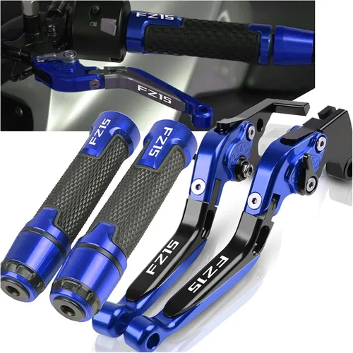 Vista 2 de SCUUBE Motorcycle CNC Accessories Adjustable Folding Extendable with A Brake Clutch Levers Handlebar Hand Grips Ends for Yama&ha FZ150I FZ 150I