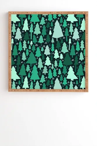Vista 15 de Deny Designs Leah Flores - Arte de pared enmarcado de bambú, 11 x 13 pulgadas, vamos a correr Iii