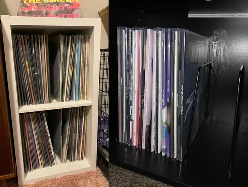 Vista 4 de Juego de cajas de envío LP blancas para discos de vinilo, 12.6 x 12.6 x 1 pulgada, cajas de cartón corrugado, caja de papel (5)