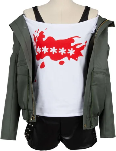 Vista 4 de Ya-cos Futaba Sakura - Disfraz de cosplay casual, abrigo, chaqueta, camisa, camiseta