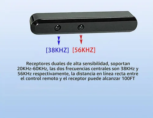 Vista 7 de Kit de repetidor IR, sistema de repetidor IR, extensor de control remoto IR, control de 1 a 18 dispositivos. Soporta hasta 100 pies, receptor