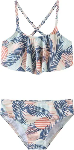 Vista 5 de Trajes de baño de dos piezas para niñas Rainbow Bikini con correa ajustable trajes de baño
