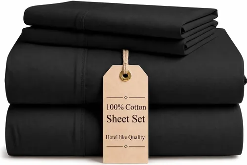 Vista 28 de Good Sleep Bedding Sábanas tamaño individual XL, juego de sábanas de 4 piezas, 800 hilos, suaves, duraderas, extra largas, bolsillo profundo de 16