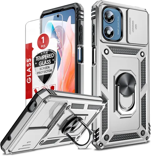 Vista 78 de LeYi Funda para Moto G Stylus 2022 4G (no compatible con 5G), funda para Moto G Stylus con 2 protectores de pantalla, funda protectora de grado Oro