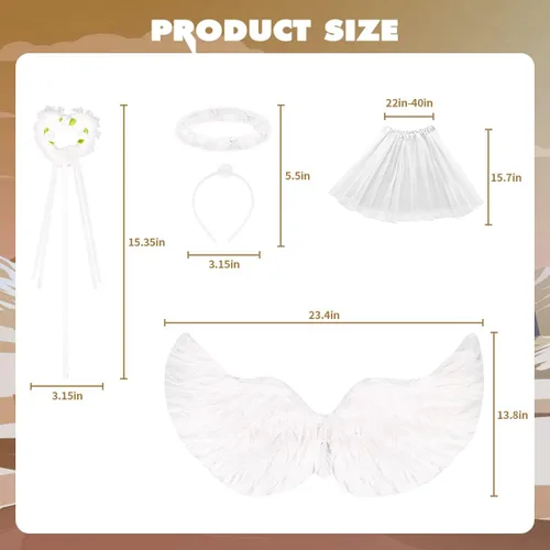 Vista 7 de WILDPARTY Angel Costume Accessories for Women