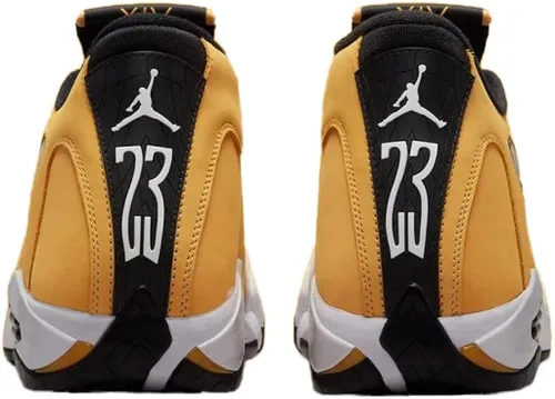 Vista 5 de Jordan 14 Retro Light Ginger Light Ginger - Tenis para hombre, color negro y blanco (487471 701), Jengibre claronegro-blanco