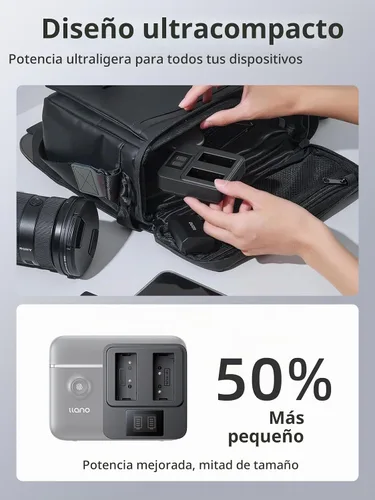 Vista 8 de llano Juego de batería NP-W126S y cargador rápido de 20 W para Fujifilm