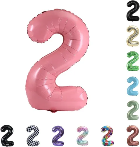 Vista 35 de Globo grande de helio con números 0-9 de 40 pulgadas para cumpleaños, bodas y fiestas (rojo, 9)