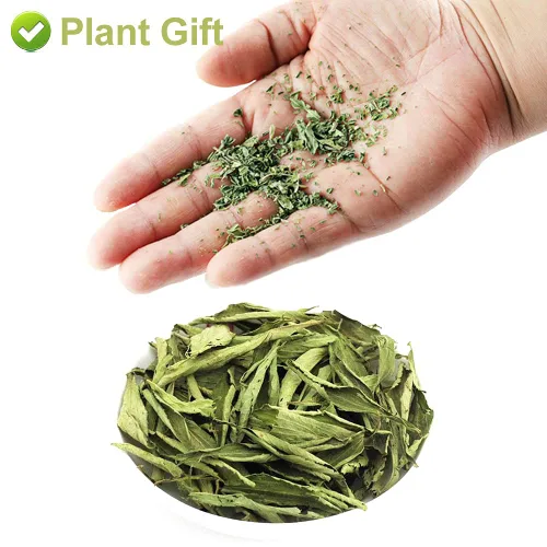 Vista 6 de Plant Gift Té de hoja de stevia 100% puro , té dulce 20g/0.7oz Sin OMG. Sin aditivos. Hojas secas de stevia de té de hierbas naturales
