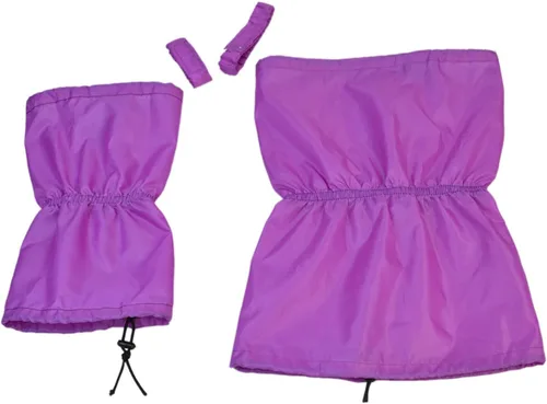 Vista 2 de Paquete de 2 gorros de baño para perros, impermeables, para lavar, llover, natación, protección para prevención de oídos (S)