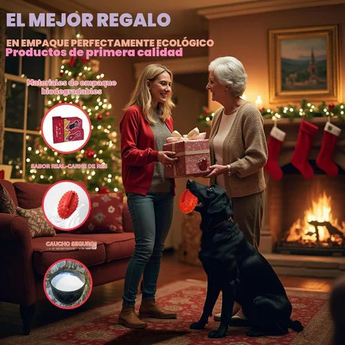 Vista 5 de Juguetes chillones para perros, casi indestructibles, resistentes, para que los perros los puedan masticar, para perros grandes o pequeños
