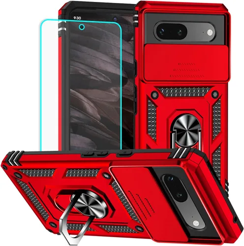 Vista 40 de HNHYGETE Funda para Pixel 6a con protector de pantalla HD, soporte giratorio de grado militar de 360° (resistente) a prueba de golpes para Google