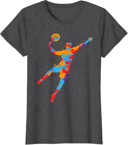 Vista 4 de Playera de Padel Playera Colorida Plataforma Tenis Paddleball Niños Camiseta de Padel