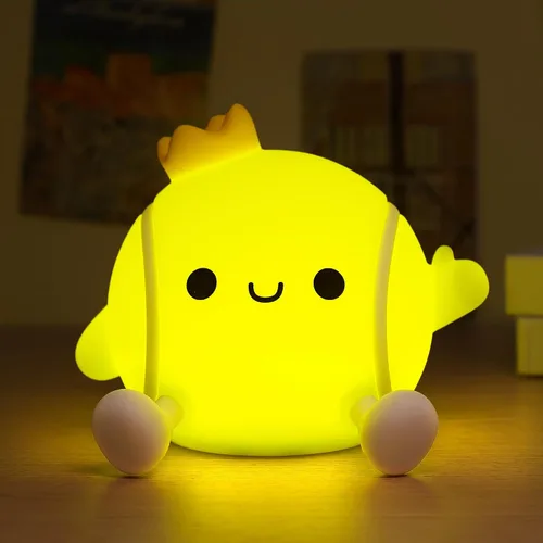Vista 18 de Luz Nocturna de Axolotl, Linda Luz Nocturna para Niños, Lámpara Nocturna de Silicona para Guardería de Animales, Luz Nocturna LED Recargable